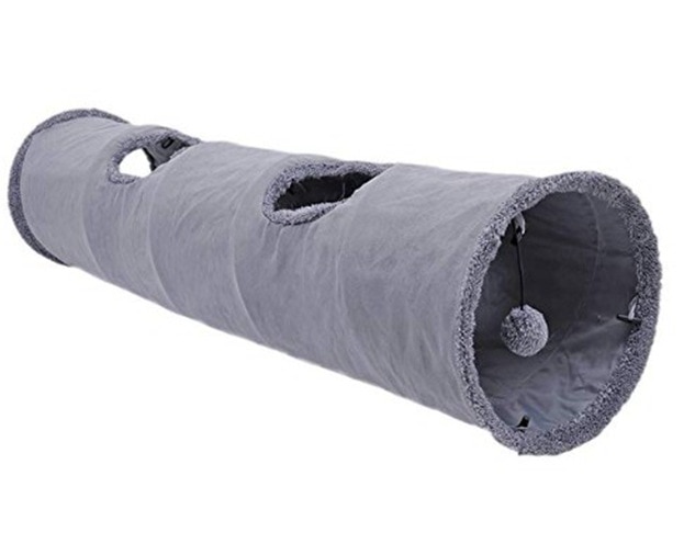 Grey Design Tunnel Toy fot Cats