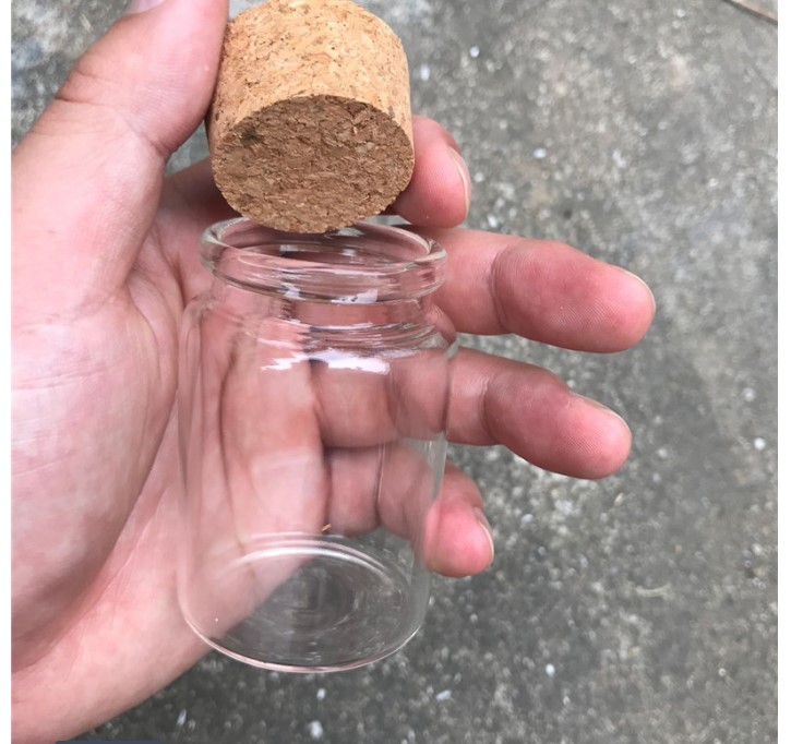 80 ml Glass Spice Jar with Cork Lid