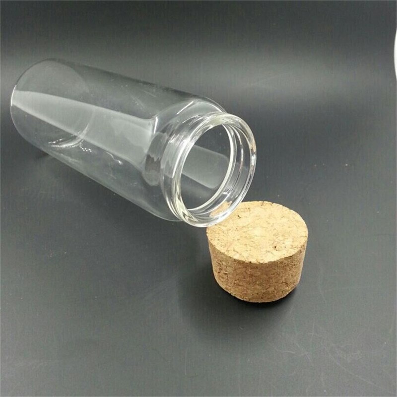 Transparent Glass Bottle with Cork