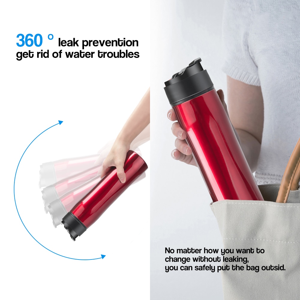 Portable French Press with Double Wall Vacuum