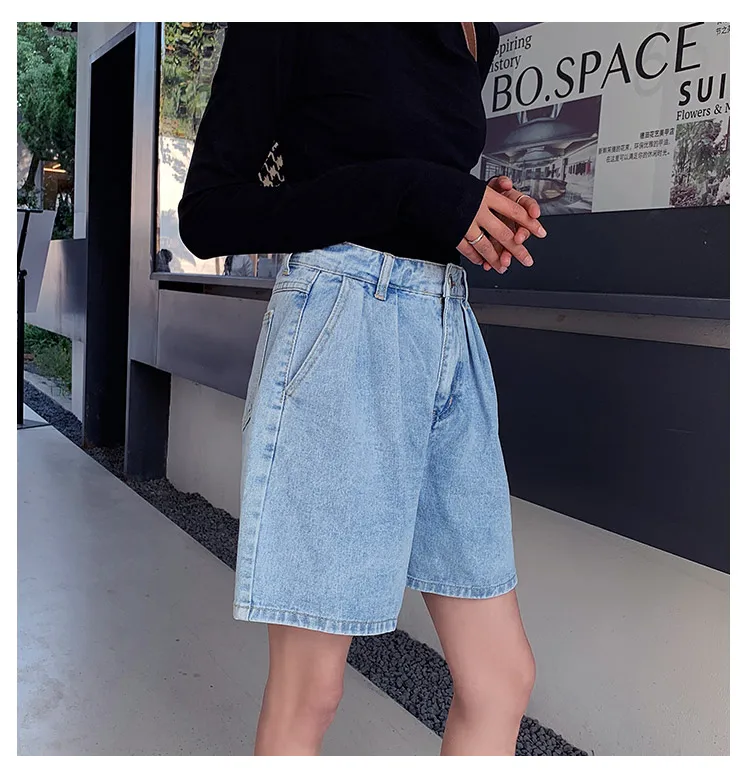 Light Blue Denim Shorts for Women Light Blue Denim Shorts for Women