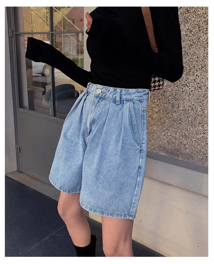 Light Blue Denim Shorts for Women Light Blue Denim Shorts for Women