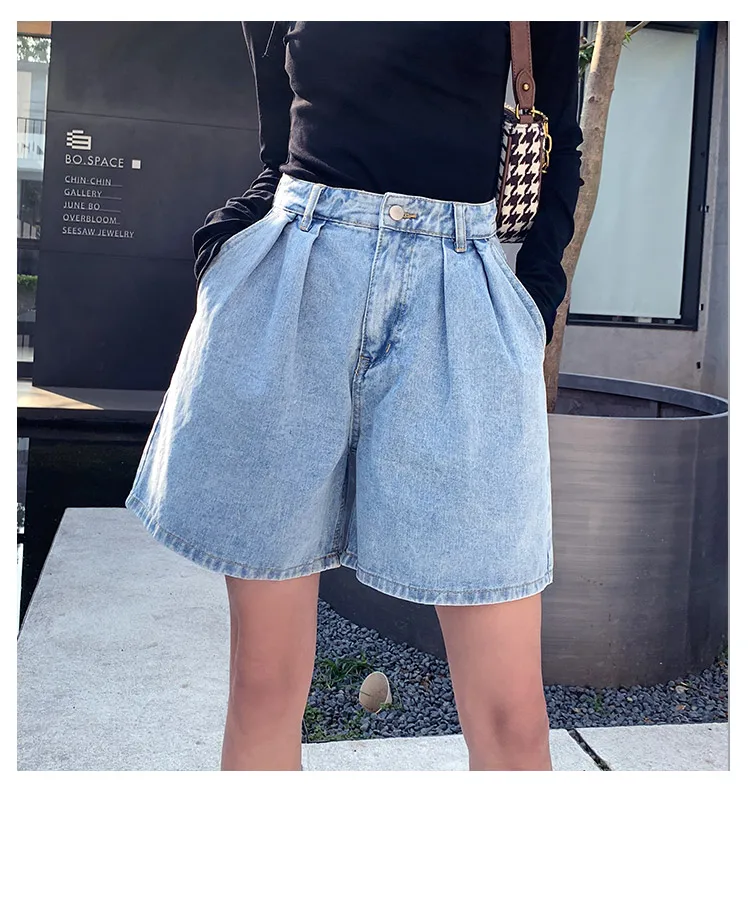 Light Blue Denim Shorts for Women Light Blue Denim Shorts for Women