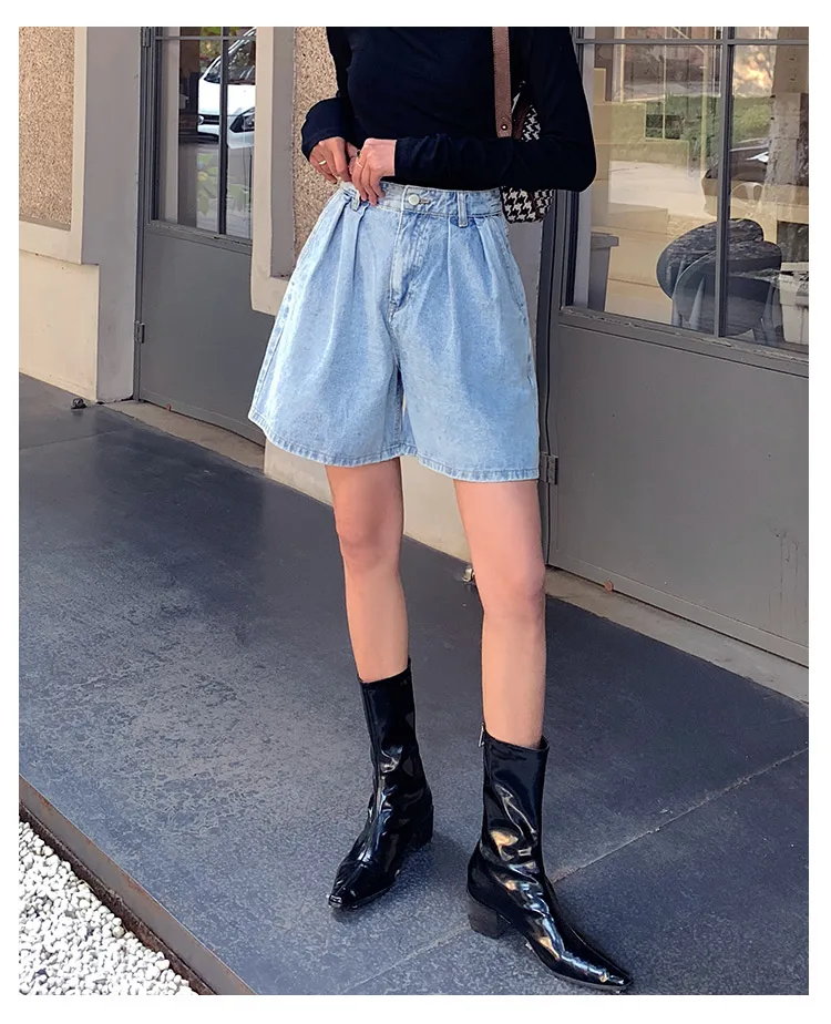 Light Blue Denim Shorts for Women Light Blue Denim Shorts for Women