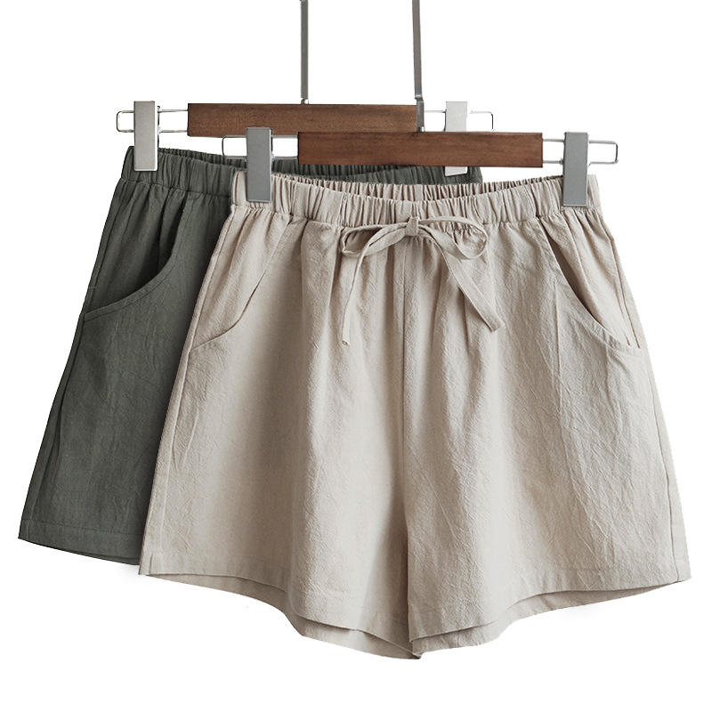 Women's Cotton Linen Shorts