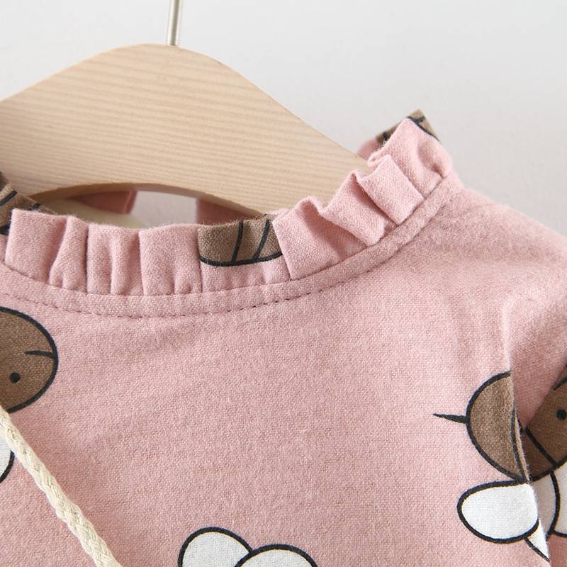 Baby Girl's Warm Winter Dress with Bag