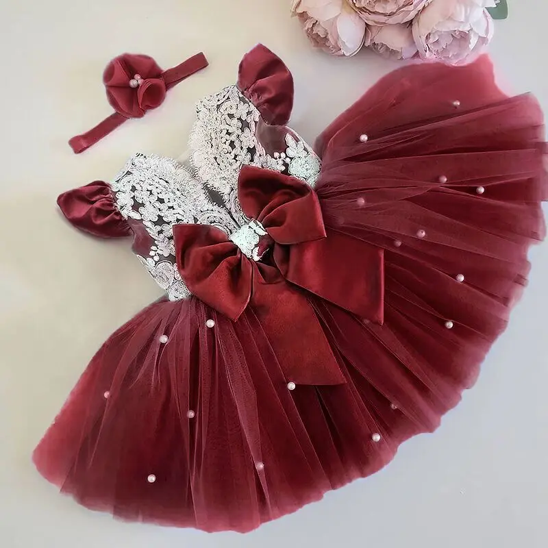 Baby Girls Pearl Decorated Tutu Dress Baby Girls Pearl Decorated Tutu Dress