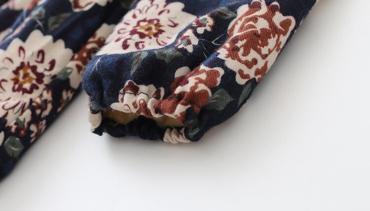 Casual Long Sleeved Cotton Dress with Bow