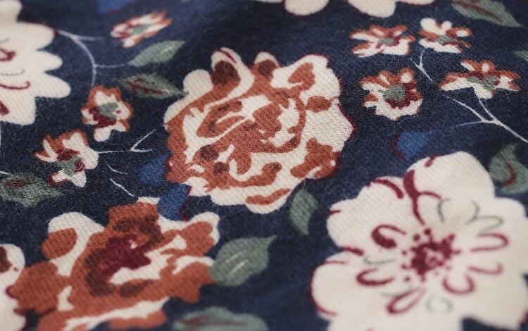 Casual Long Sleeved Cotton Dress with Bow