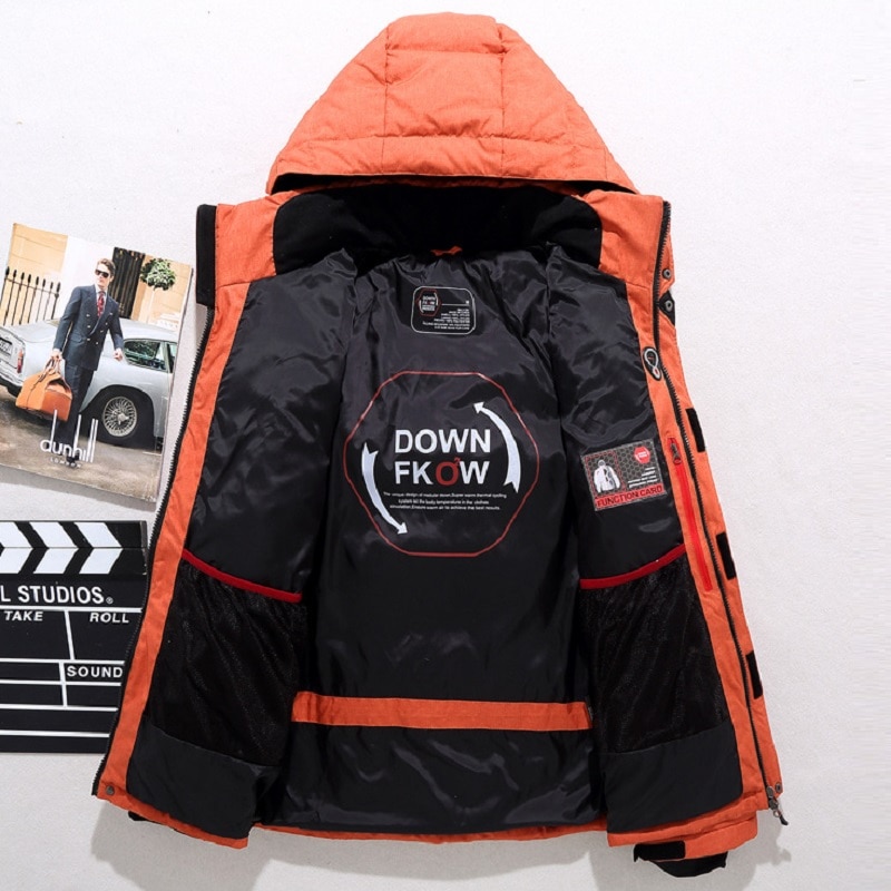 Men's Winter Faux Fur Hooded Jacket