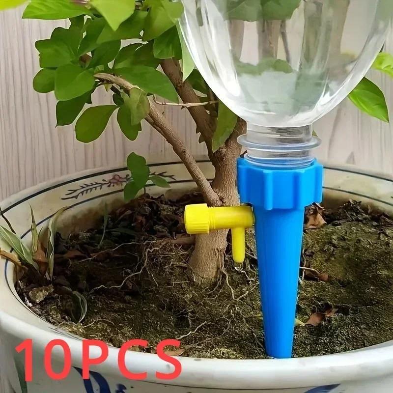 10PCS Flower Adjustable Automatic Drip Irrigation Plant Watering System Home Balcony Potted Plants Garden Irrigation Tools 10PCS Flower Adjustable Automatic Drip Irrigation Plant Watering System Home Balcony Potted Plants Garden Irrigation Tools