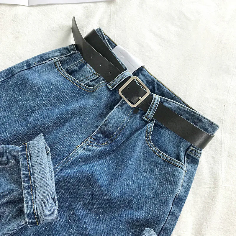 High Waisted Women's Jeans in Korean Style