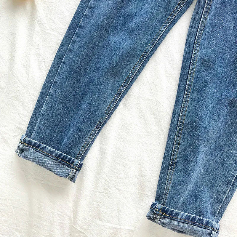 High Waisted Women's Jeans in Korean Style