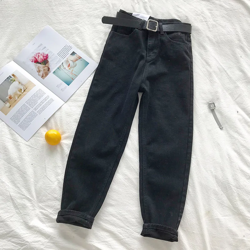 High Waisted Women's Jeans in Korean Style