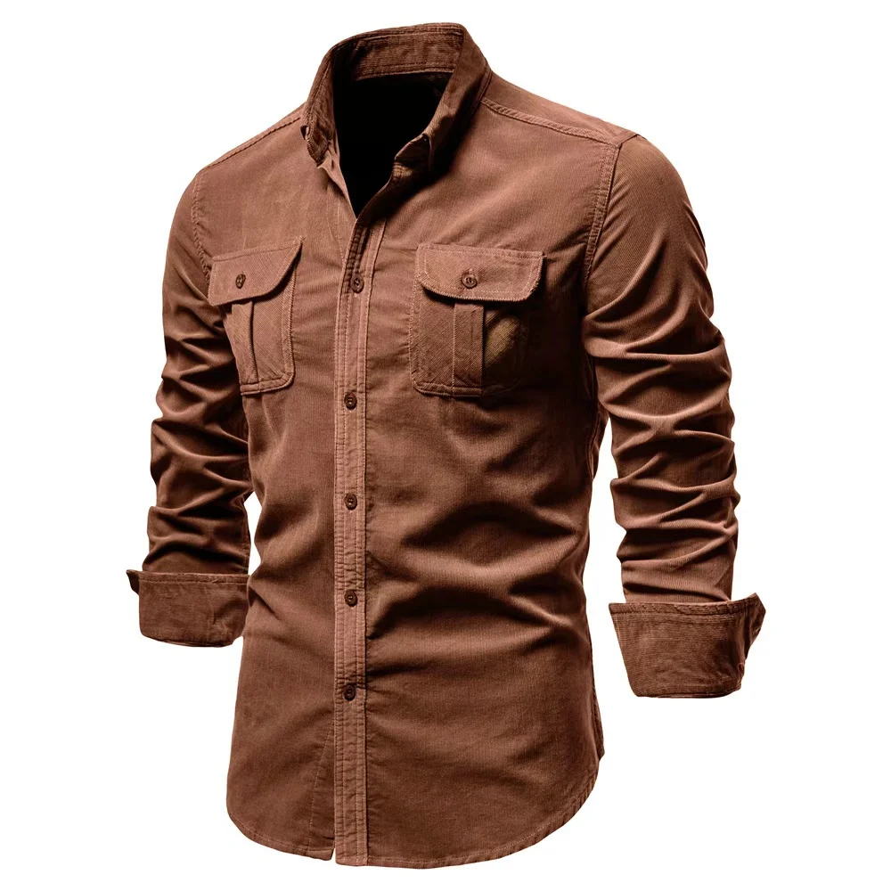 Men's Casual Velour Shirt