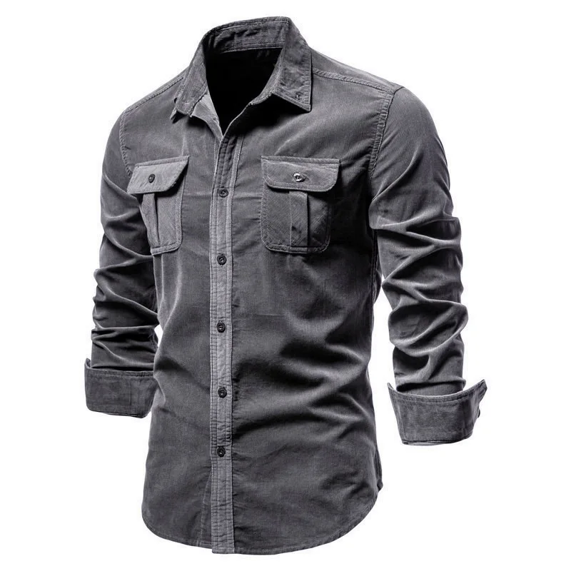 Men's Casual Velour Shirt