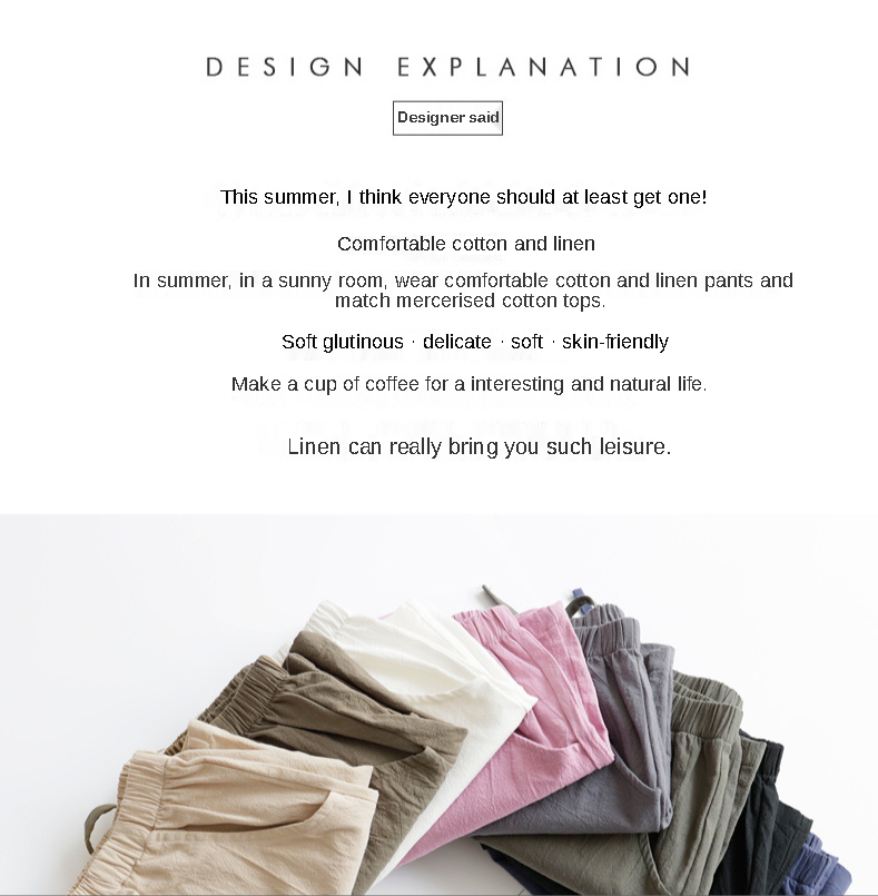 Women's Cotton Linen Shorts