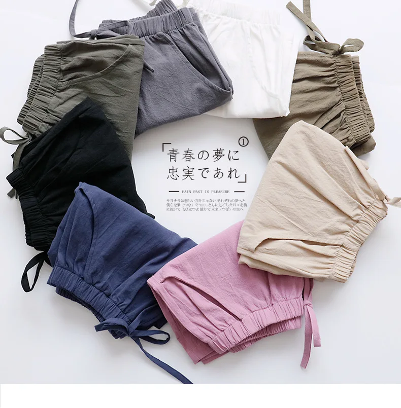 Women's Cotton Linen Shorts