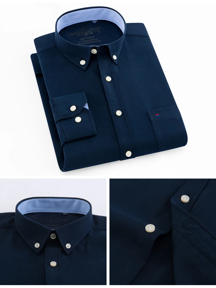 Men's Long Sleeve Oxford Shirt