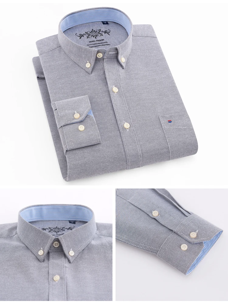 Men's Long Sleeve Oxford Shirt
