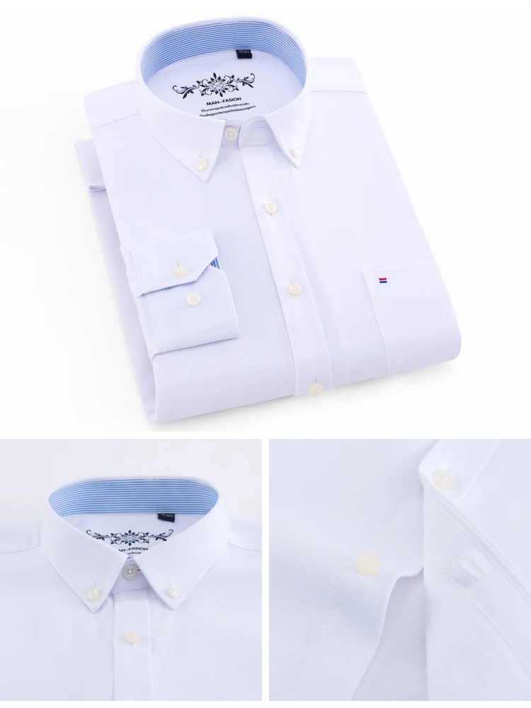 Men's Long Sleeve Oxford Shirt