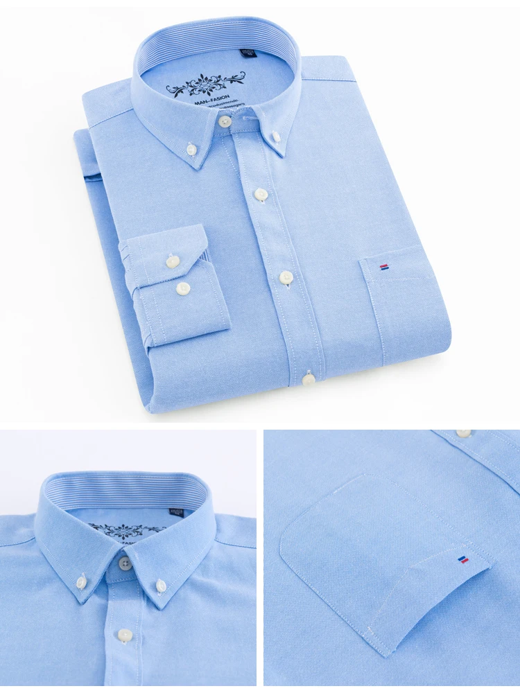 Men's Long Sleeve Oxford Shirt