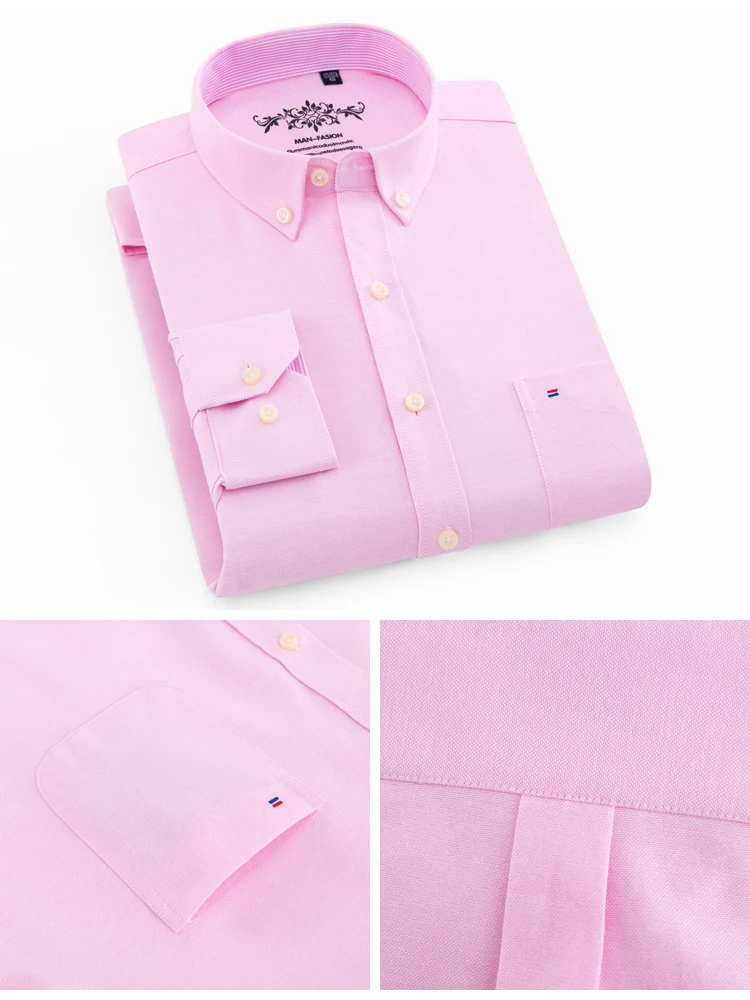 Men's Long Sleeve Oxford Shirt