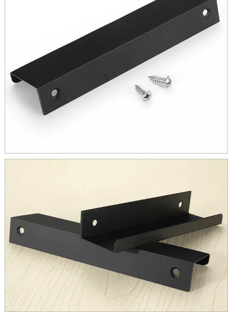 Metal Hidden Cabinet Handles for Kitchen