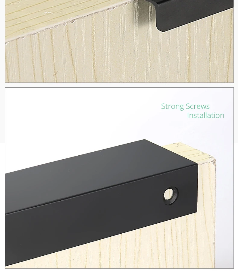 Metal Hidden Cabinet Handles for Kitchen