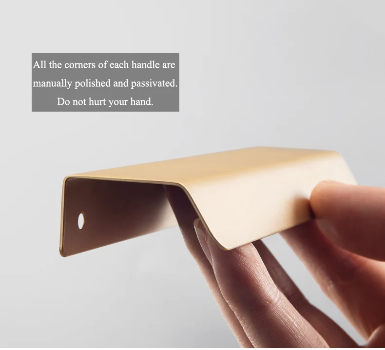 Hidden Handles for Kitchen Cabinets