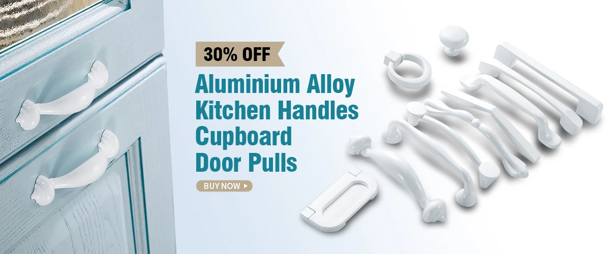 Retro Metal Kitchen Drawer Handles Set