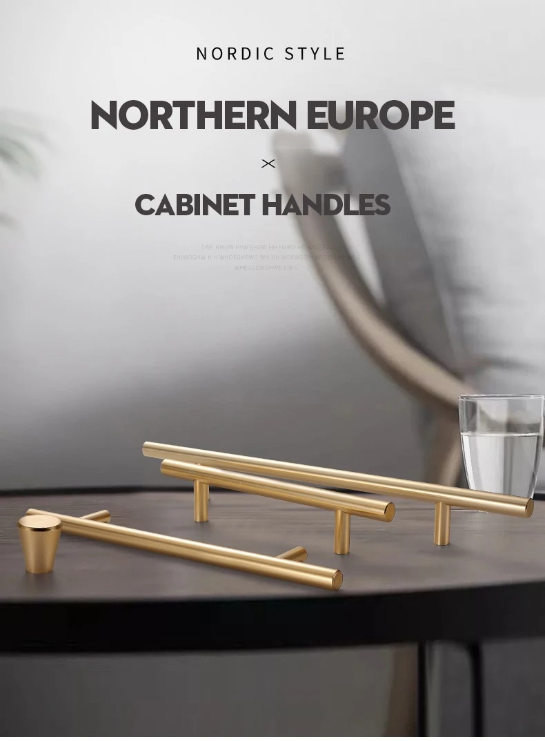 Brushed Black and Gold Door Handles