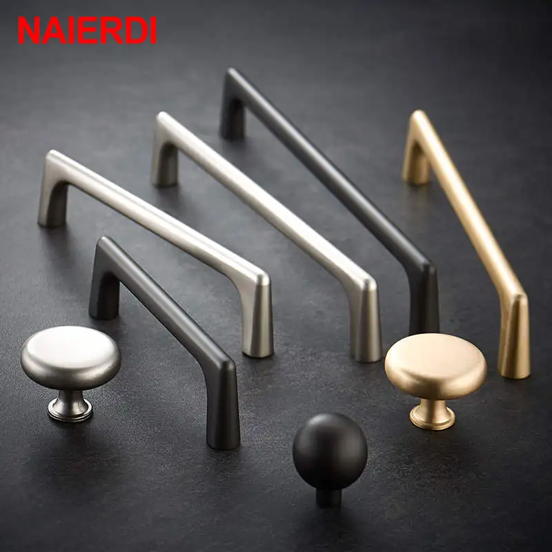 Brushed Black and Gold Door Handles