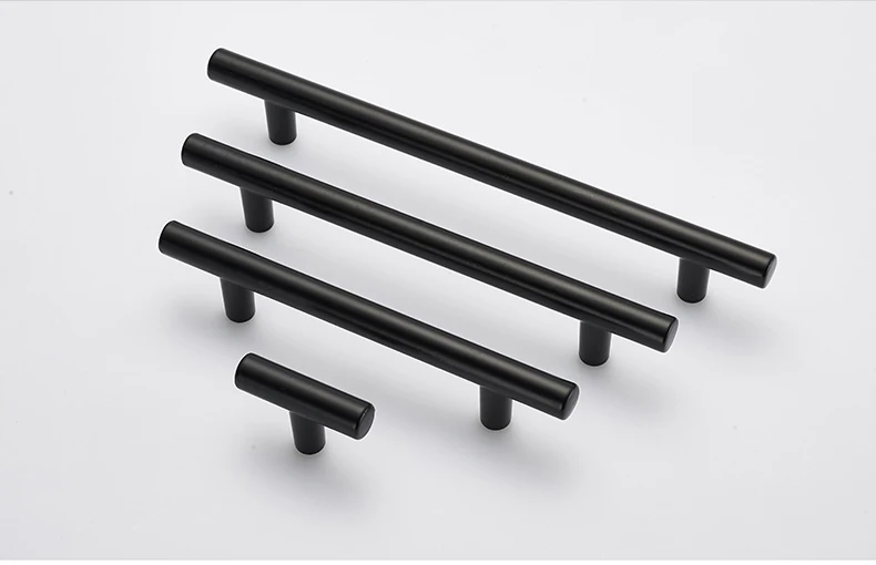 Brushed Black and Gold Door Handles
