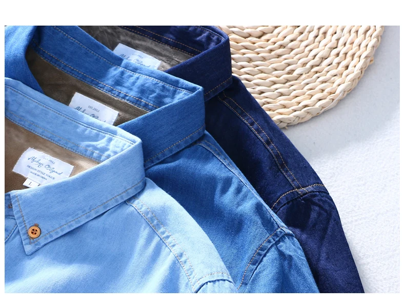 Men's Winter Jeans Shirt