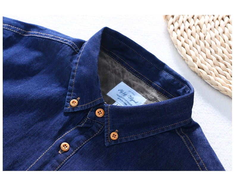 Men's Winter Jeans Shirt