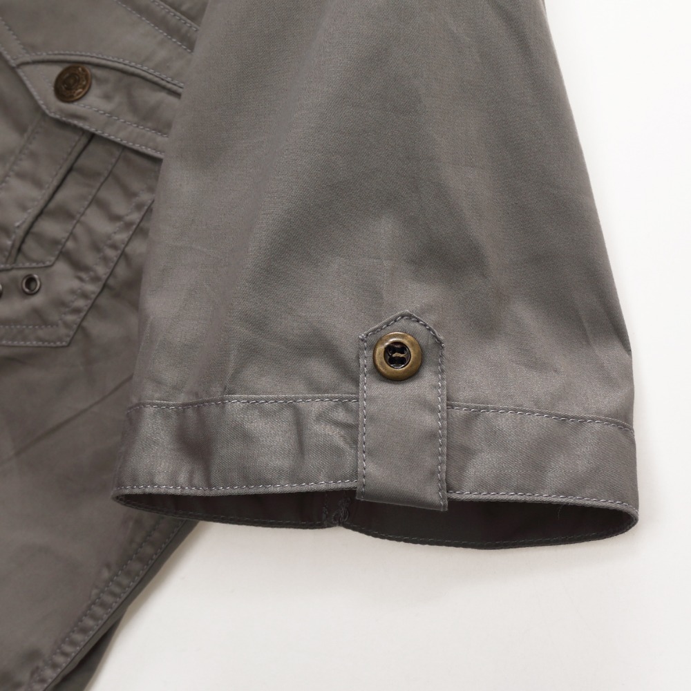 Men's Military Style Cotton Shirt