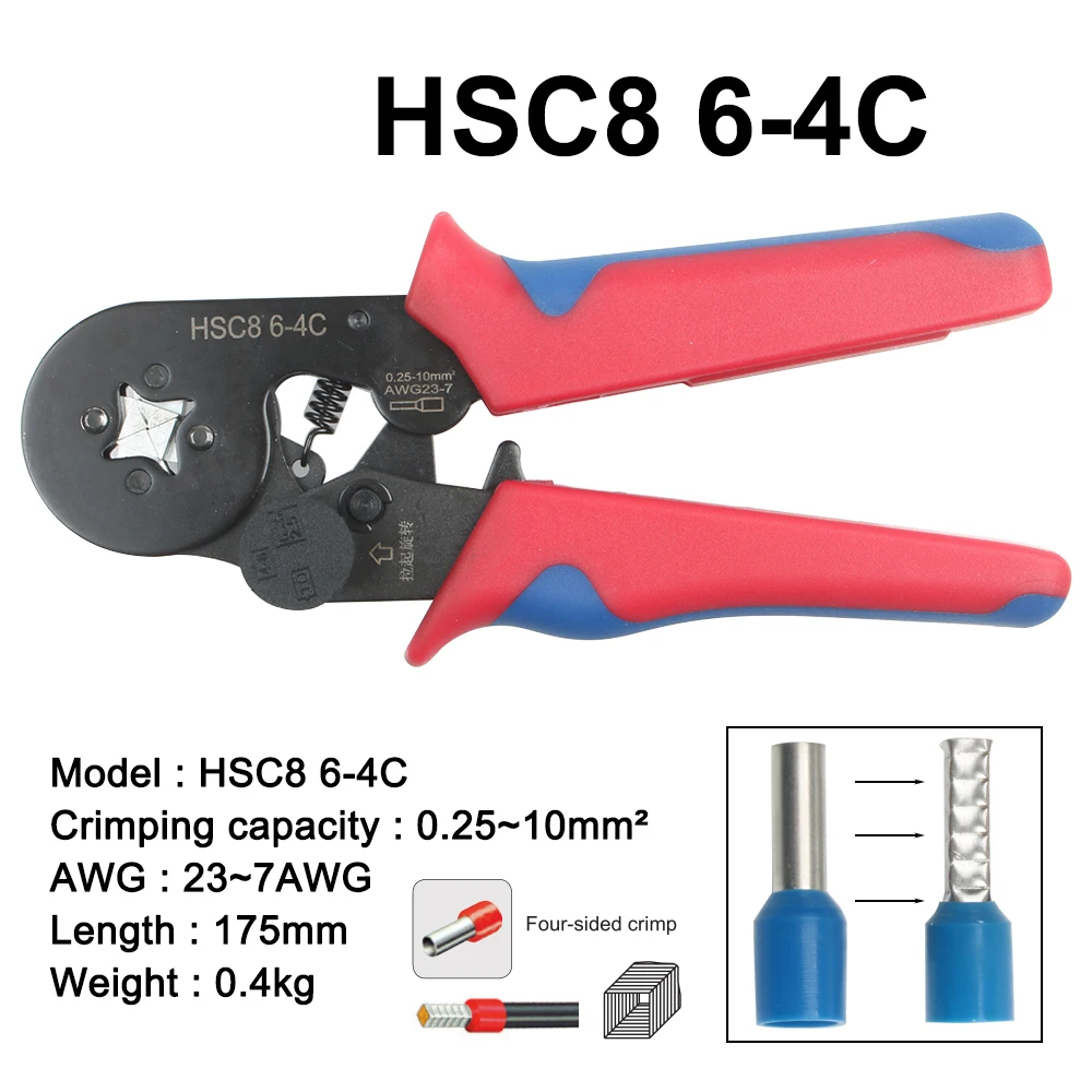 Mini Self-Adjustable Carbon Steel Crimping Pliers