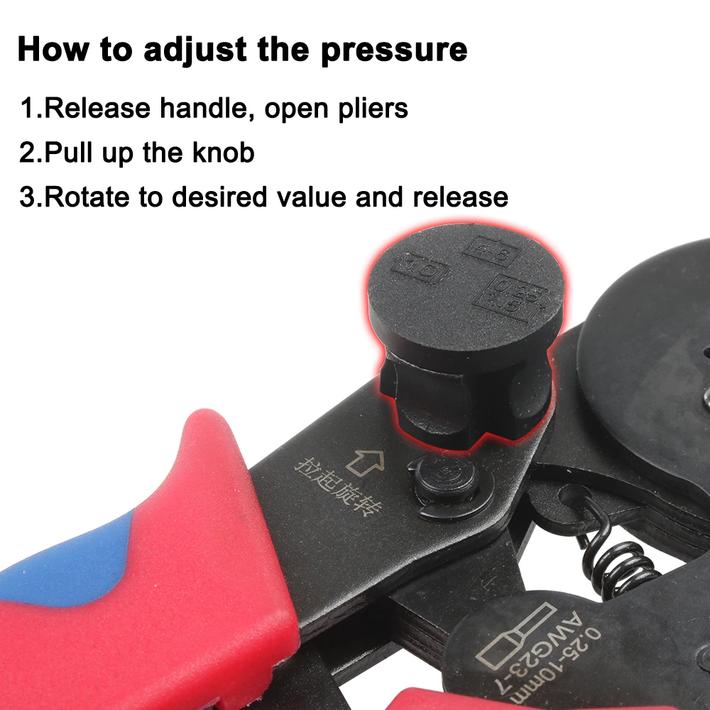 Mini Self-Adjustable Carbon Steel Crimping Pliers