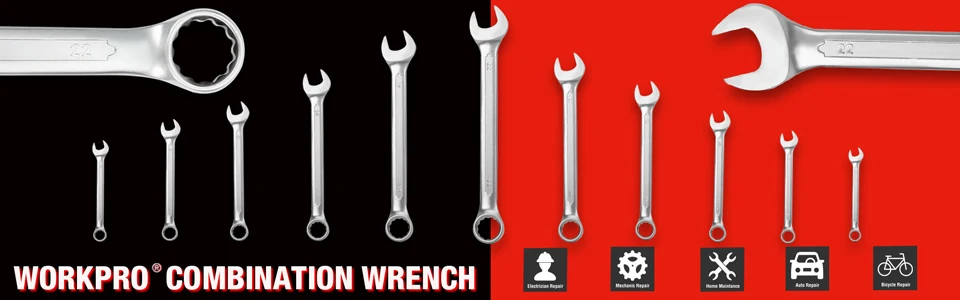 Wrenches Set with Flex-Head Ratchets