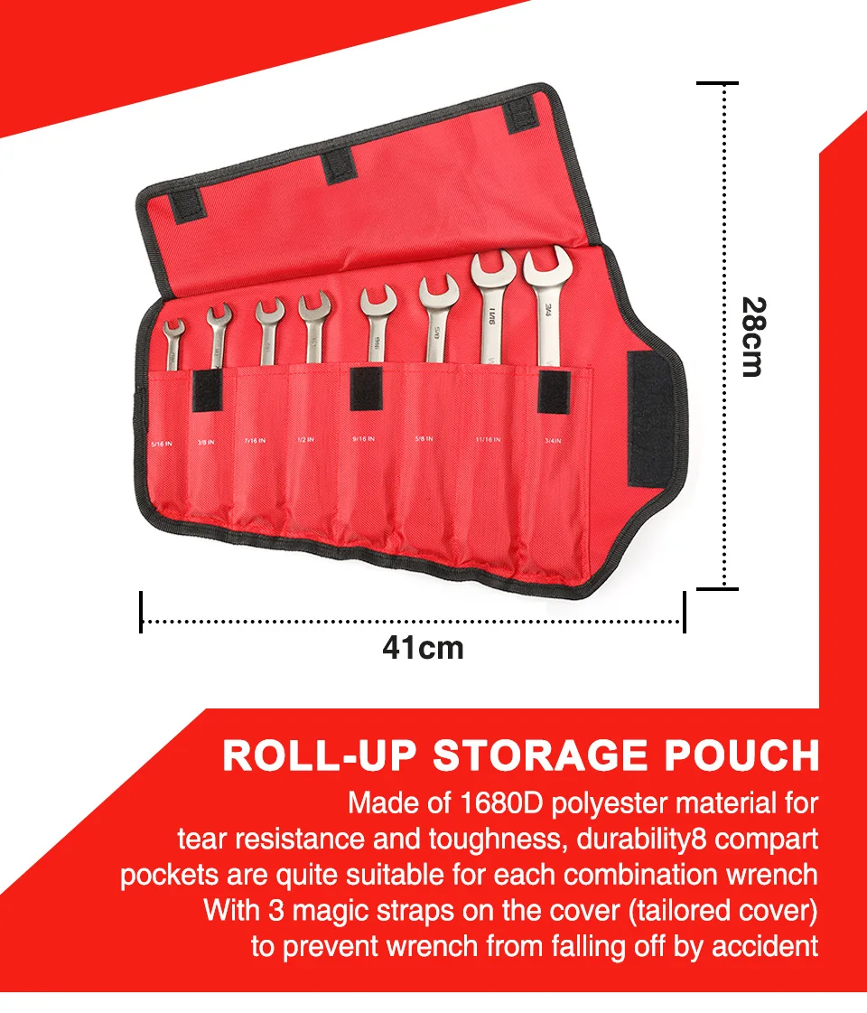 Wrenches Set with Flex-Head Ratchets