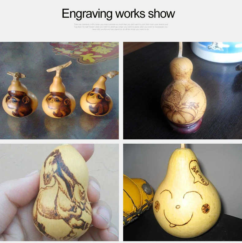 Wood Pyrography Pen with Multifunctional Tips