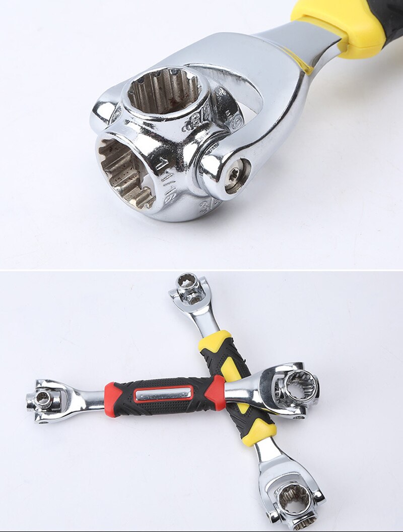 Universal Socket Wrench with Spline Bolts