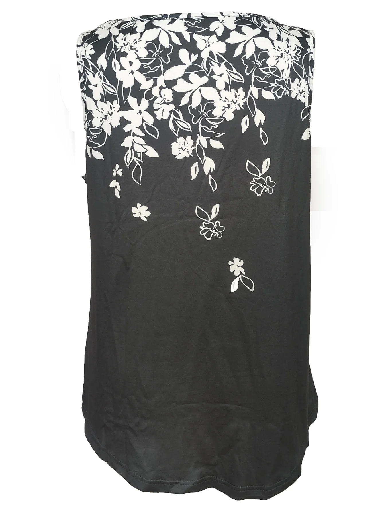 Womens V Neck Camis Sleeveless Tank Tops Summer Blouse Loose Casual Floral Patterned Shirt