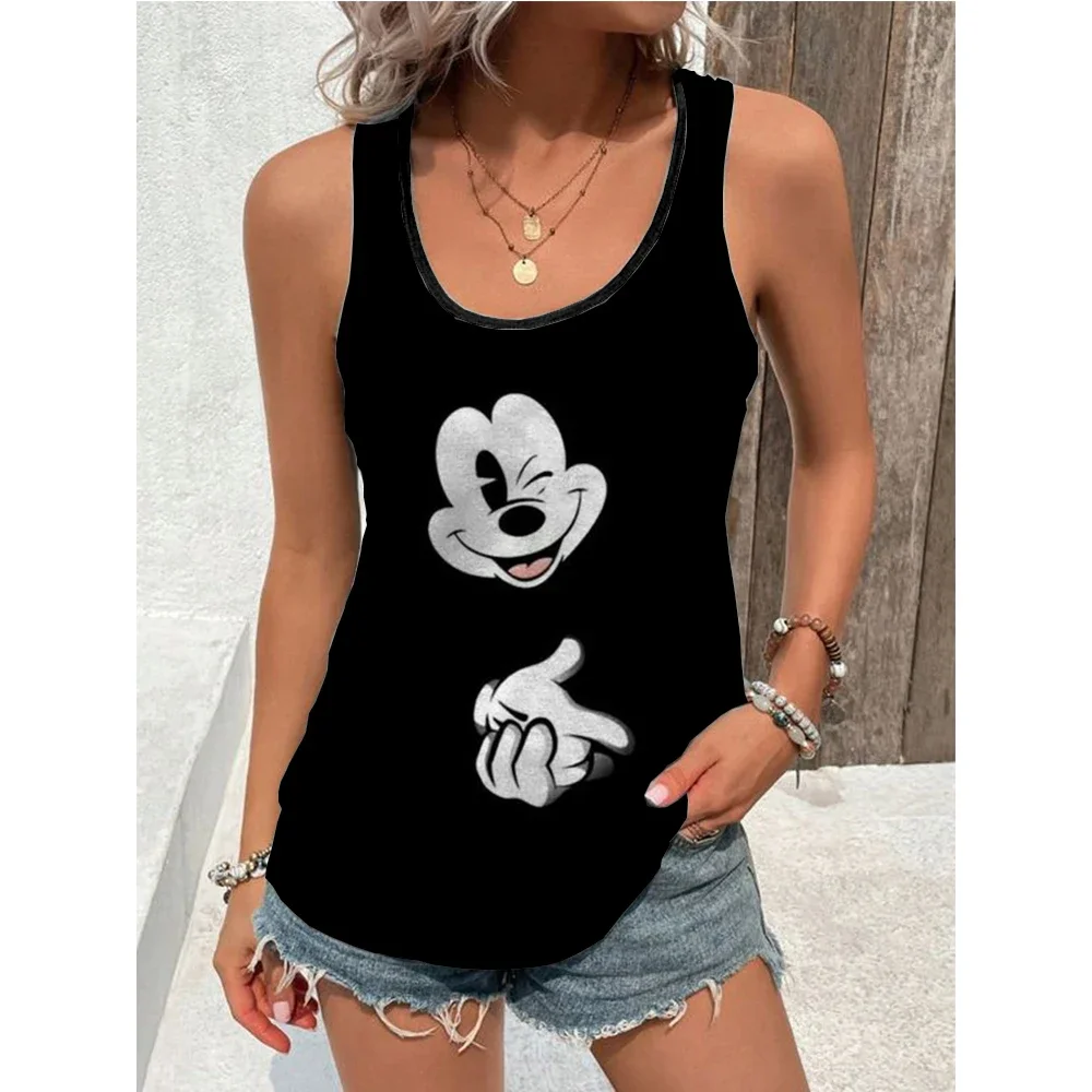 Summer Disney T Shirt Minnie Mickey Mouse Printed T-Shirt Tank Top Women Women’s Clothing KawaiiVest T Shirt U-neck sports vest Summer Disney T Shirt Minnie Mickey Mouse Printed T-Shirt Tank Top Women Women's Clothing KawaiiVest T Shirt U-neck sports vest