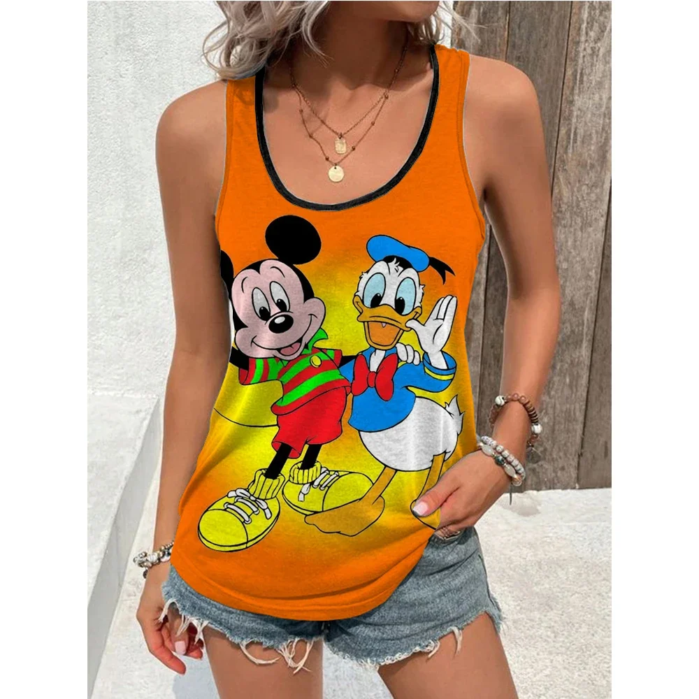Summer Disney T Shirt Minnie Mickey Mouse Printed T-Shirt Tank Top Women Women’s Clothing KawaiiVest T Shirt U-neck sports vest Summer Disney T Shirt Minnie Mickey Mouse Printed T-Shirt Tank Top Women Women's Clothing KawaiiVest T Shirt U-neck sports vest