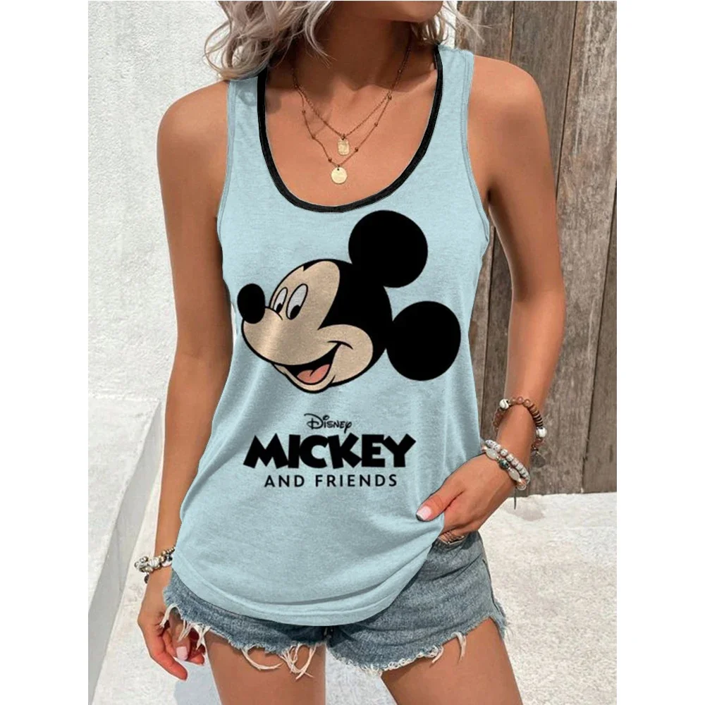 Summer Disney T Shirt Minnie Mickey Mouse Printed T-Shirt Tank Top Women Women’s Clothing KawaiiVest T Shirt U-neck sports vest Summer Disney T Shirt Minnie Mickey Mouse Printed T-Shirt Tank Top Women Women's Clothing KawaiiVest T Shirt U-neck sports vest