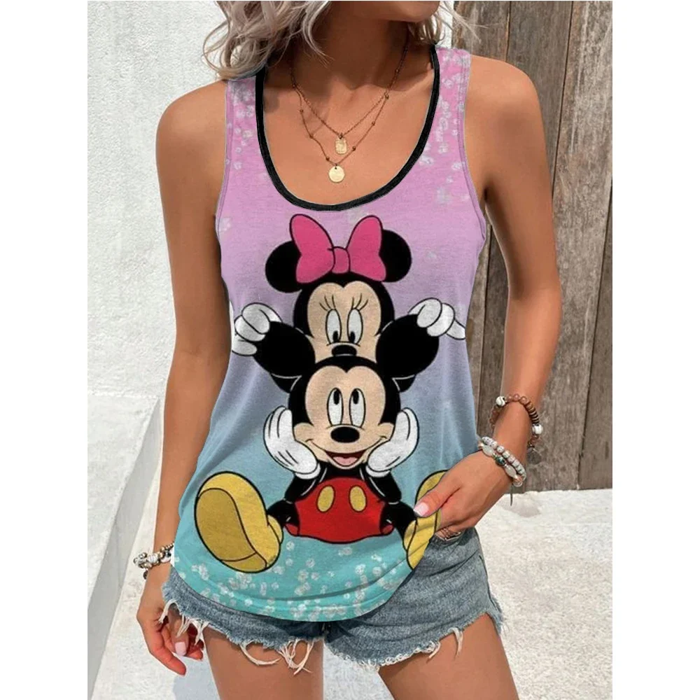 Summer Disney T Shirt Minnie Mickey Mouse Printed T-Shirt Tank Top Women Women’s Clothing KawaiiVest T Shirt U-neck sports vest Summer Disney T Shirt Minnie Mickey Mouse Printed T-Shirt Tank Top Women Women's Clothing KawaiiVest T Shirt U-neck sports vest