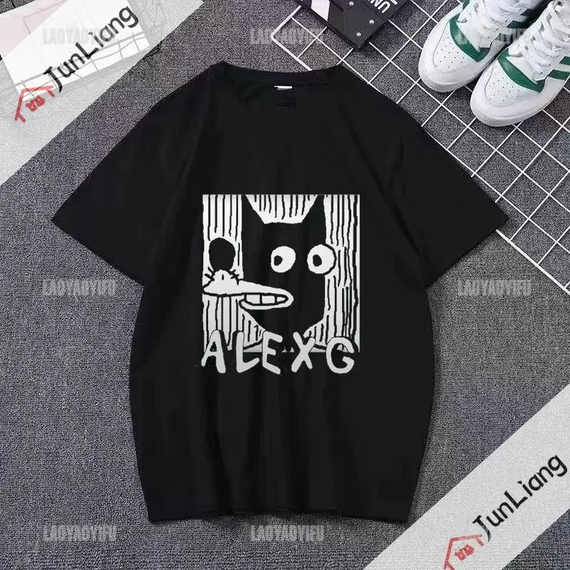 Alex G Funny Print T-shirt Fashion style Gothic casual top Loose short sleeve crew-neck shirt  women clothing  y2k top