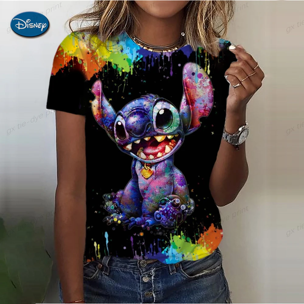 Summer O-Neck Women‘s T-Shirt 3d Stitch Print Tops Tee Fashion Streetwear Daily Y2k Clothes 2024 New Ladies Plus Size T-Shirts